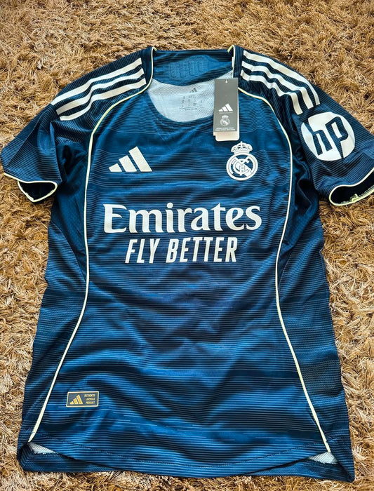 Real Madrid 2025-26 Away Kit Embroidery/Sublimation