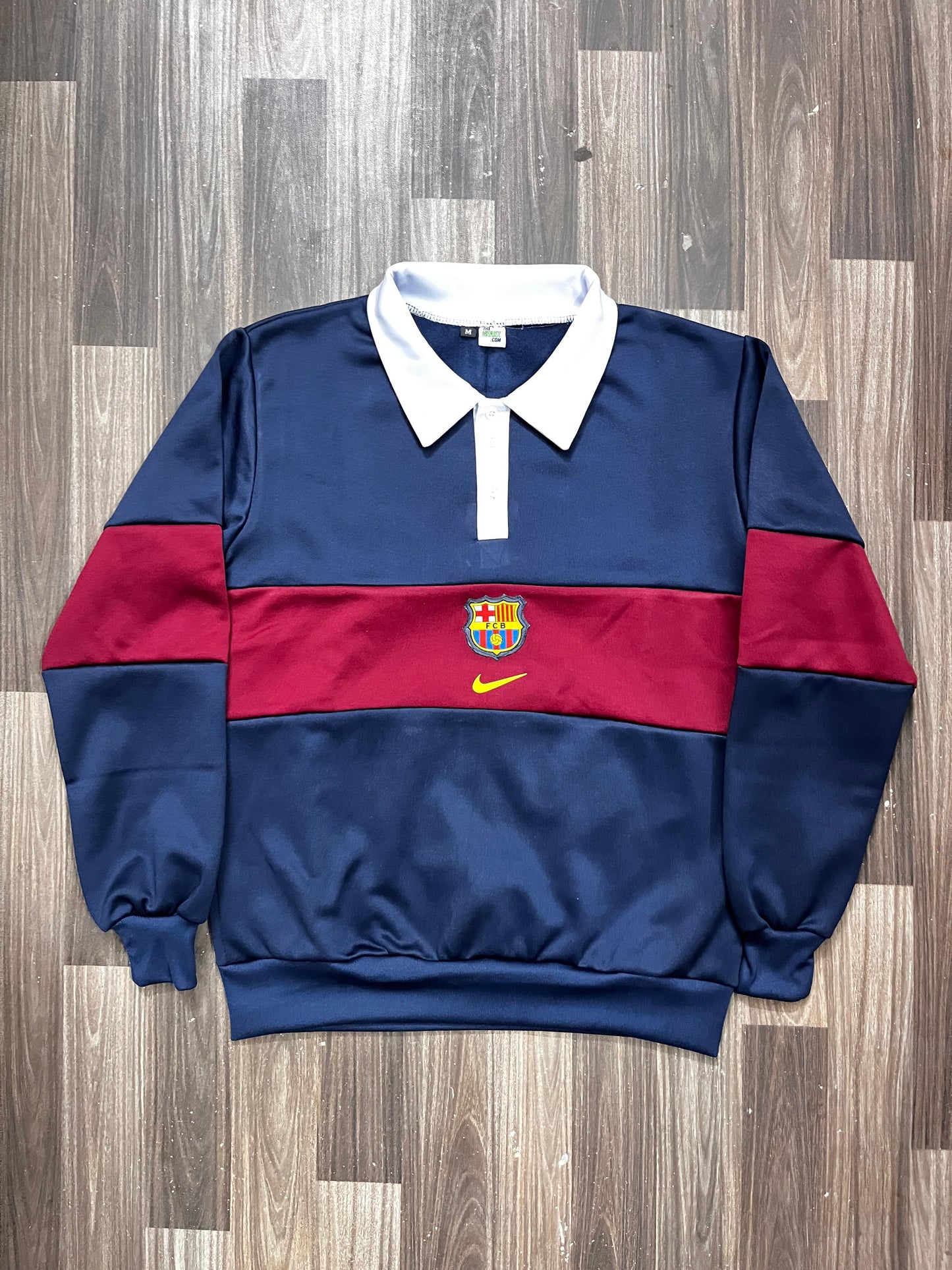 Barcelona New Blue/Red Embroidered Sweatshirt