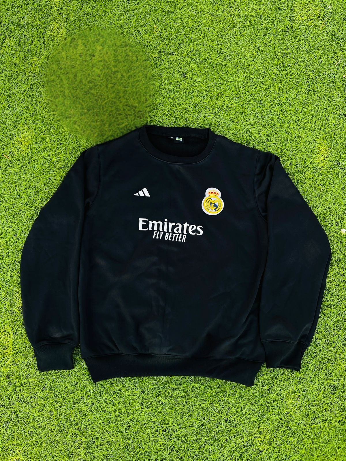 Real Madrid Embroidered Sweatshirt – Premium Black