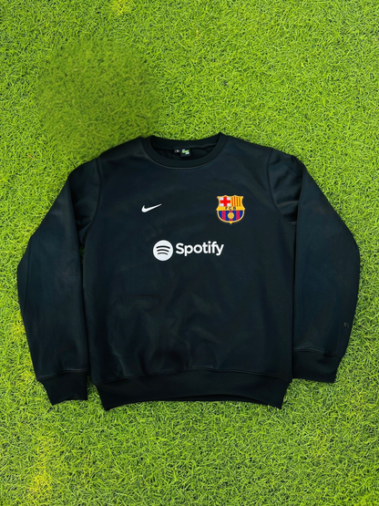 Barcelona Embroidered Sweatshirt – Premium Black