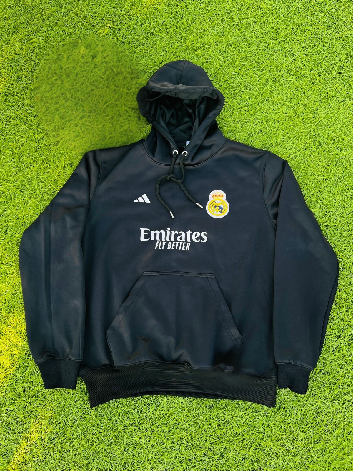 Real Madrid Embroidered Hoodies – Premium Black