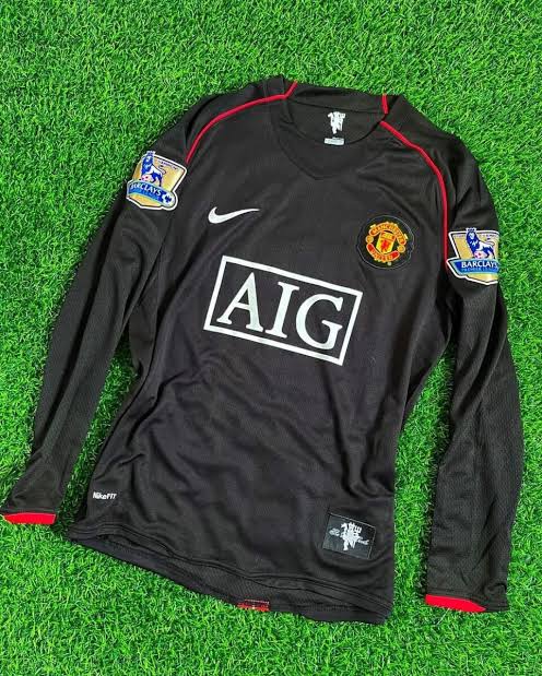 Man United Red/Black Jersey Embroidery