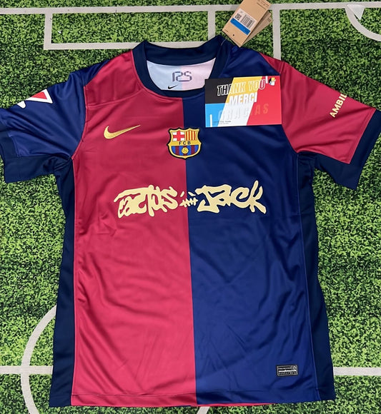 Barcelona X Travis Scott Jersey Embroidery(Imported)
